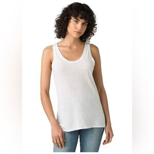 prAna - Women's Cozy Up Tank Top White Size XL UPF 30+ New with Tags